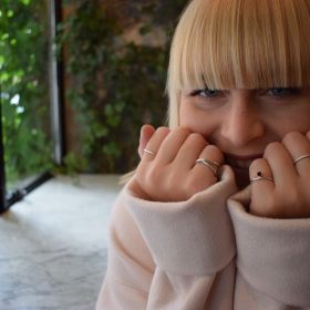 enkle ringe i sterling sølv