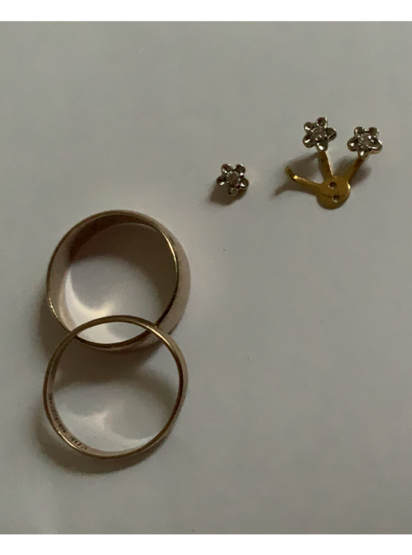 gammelt guld og diamanter