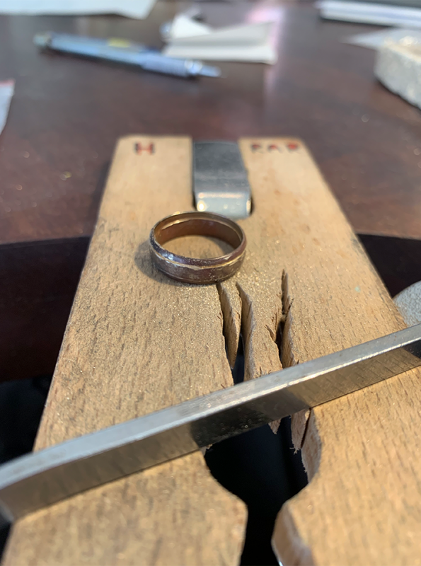 savning af guldring