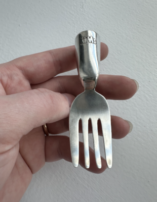 gaffel før forgyldning